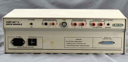 BIORAD ELECTROPHORESIS CHEF-DR II MAPPER 17"x17 GEL RIG PULSE WAVE DRIVE SYSTEM