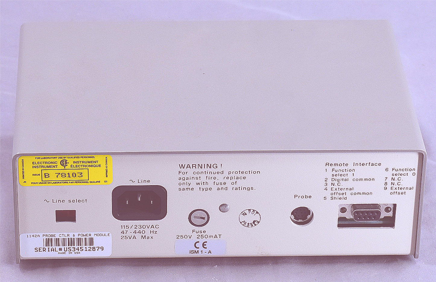 100%WARRANTY AGILENT HP KEYSIGHT 1141A DIFFERENTIAL PROBE & 1142A POWER SUPPLY