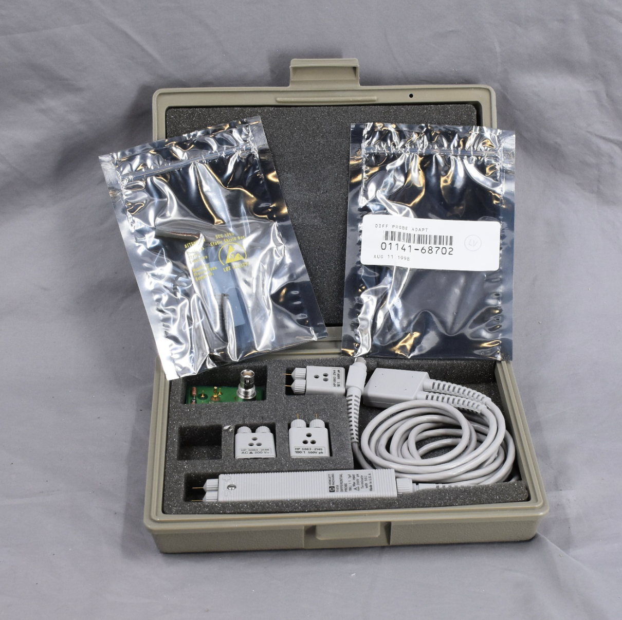 100%WARRANTY AGILENT HP KEYSIGHT 1141A DIFFERENTIAL PROBE & 1142A POWER SUPPLY