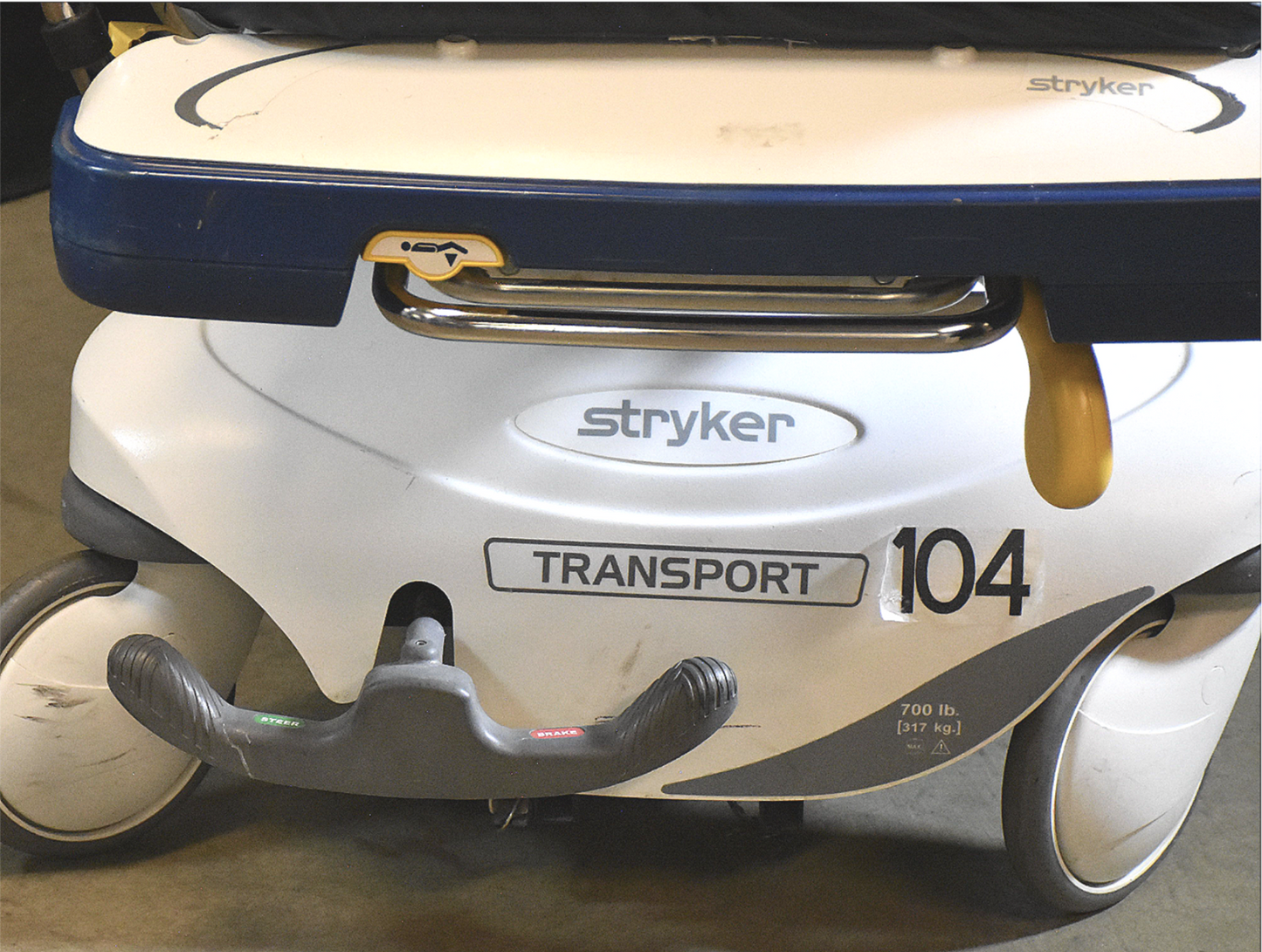 WARRANT STRYKER 1115 BIG WHEEL 700Lbs Capacity HOSPITAL MATTRESS GURNEY FREESHIP