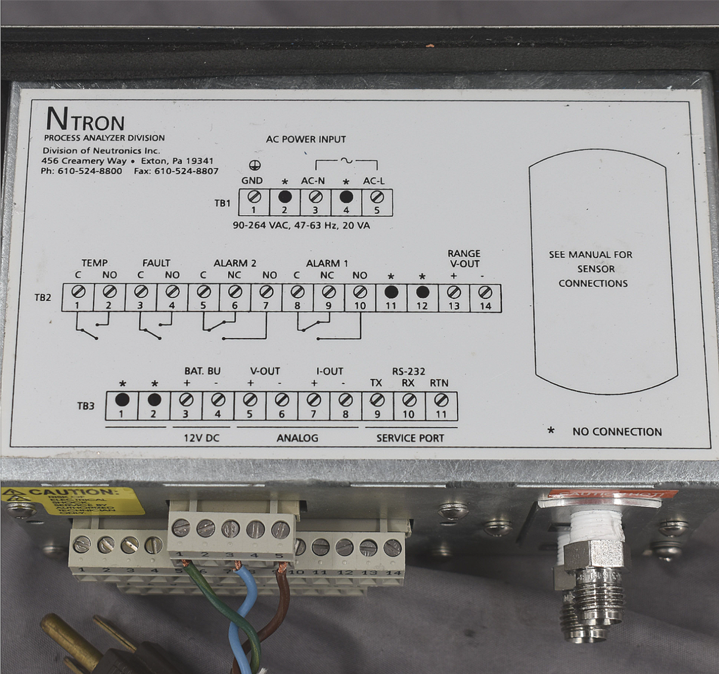 90-DAYWARRANTY NTRON 5100B-N1 0 to 100% OXYGEN GAS ANALYZER NEUTRONICS FREE SHIP
