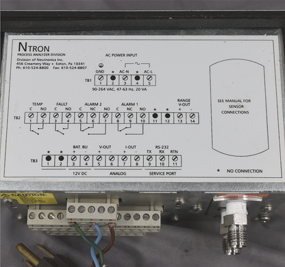 90-DAYWARRANTY NTRON 5100B-N1 0 to 100% OXYGEN GAS ANALYZER NEUTRONICS FREE SHIP