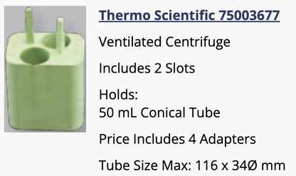 THERMO SCIENTIFIC SORVALL HERAEUS BIOSHIELD 75003621 HIGHSPEED 720 ROTOR BUCKETS