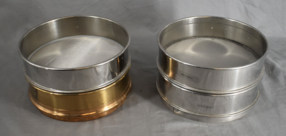 90DAYWARRANTY Four 8" inch metal lab sieves 170, 180, 200, 270 mesh size