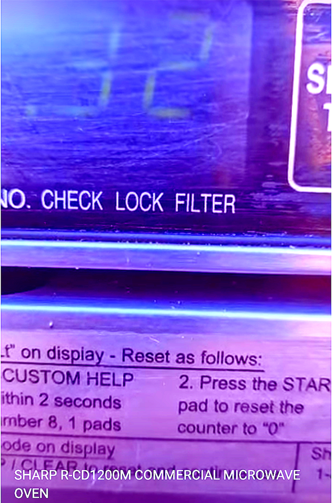 SHARP R-CD1200M COMMERCIAL MICROWAVE OVEN 1200WATTS 0.75 Cubic Feet FREE SHIP