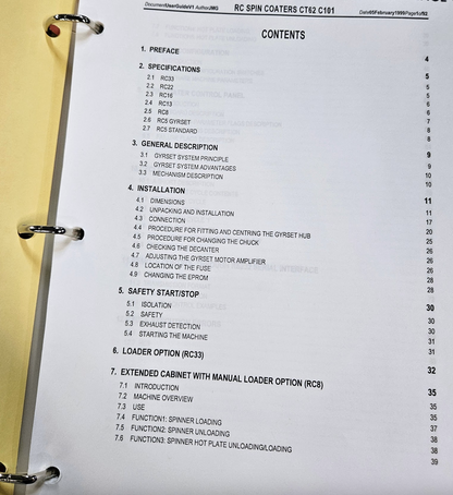 KARL SUSS GENMARK ACS 200 NANOFABRI CLUSTER RC-8 GYRSET GENCOBOT