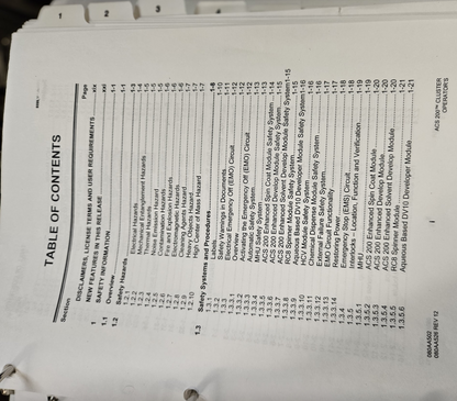 KARL SUSS GENMARK ACS 200 NANOFABRI CLUSTER RC-8 GYRSET GENCOBOT