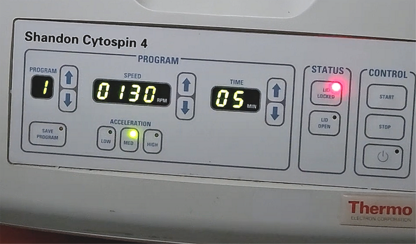 90-DAY-WARRANTY THERMO CYTOSPIN 4 CYTOCENTRIFUGE with ROTOR WATCH VIDEO FREESHIP