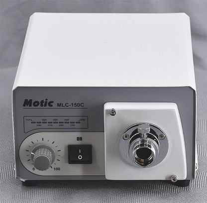 B/NEW MOTIC PSM-1000 TRINOCULAR MLC-150 PLAN APO ELWD 5x10x20x50xOBJE MICROSCOPE