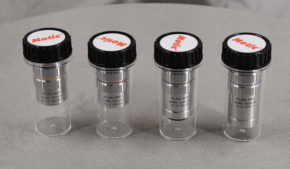 B/NEW MOTIC PSM-1000 TRINOCULAR MLC-150 PLAN APO ELWD 5x10x20x50xOBJE MICROSCOPE