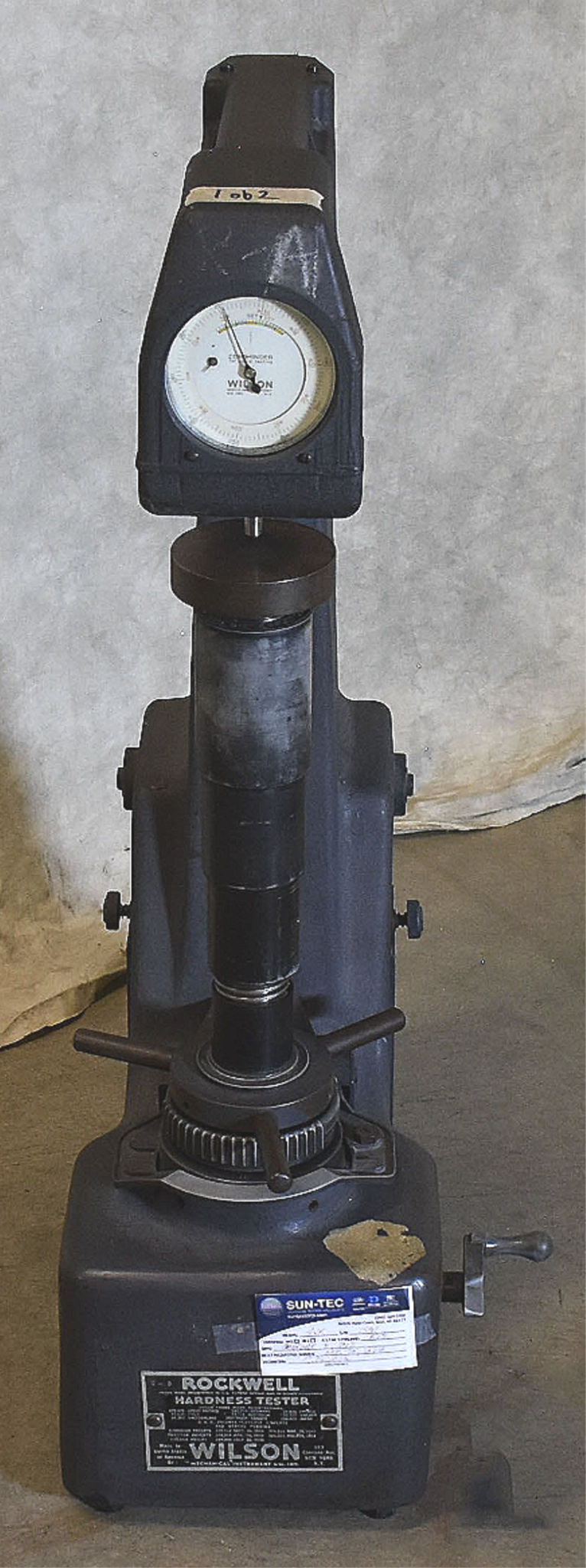 WILSON ROCKWELL 4JR ROCKWELL HARDNESS TESTER with SET OF FIVE WEIGHTS