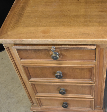 VINTAGE STOW DAVIS UofM LAW SCHOOL DESK 66"x 36"x 30" Inch 8 DRAWERS FREE SHIP