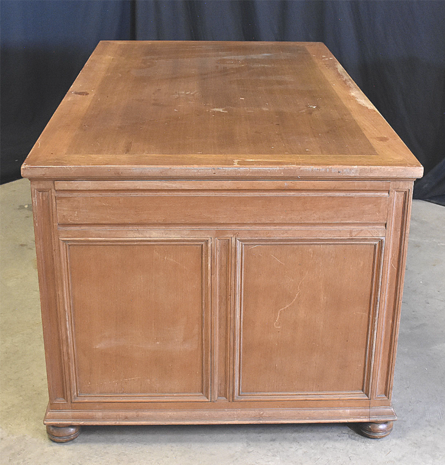 VINTAGE STOW DAVIS UofM LAW SCHOOL DESK 66"x 36"x 30" Inch 8 DRAWERS FREE SHIP