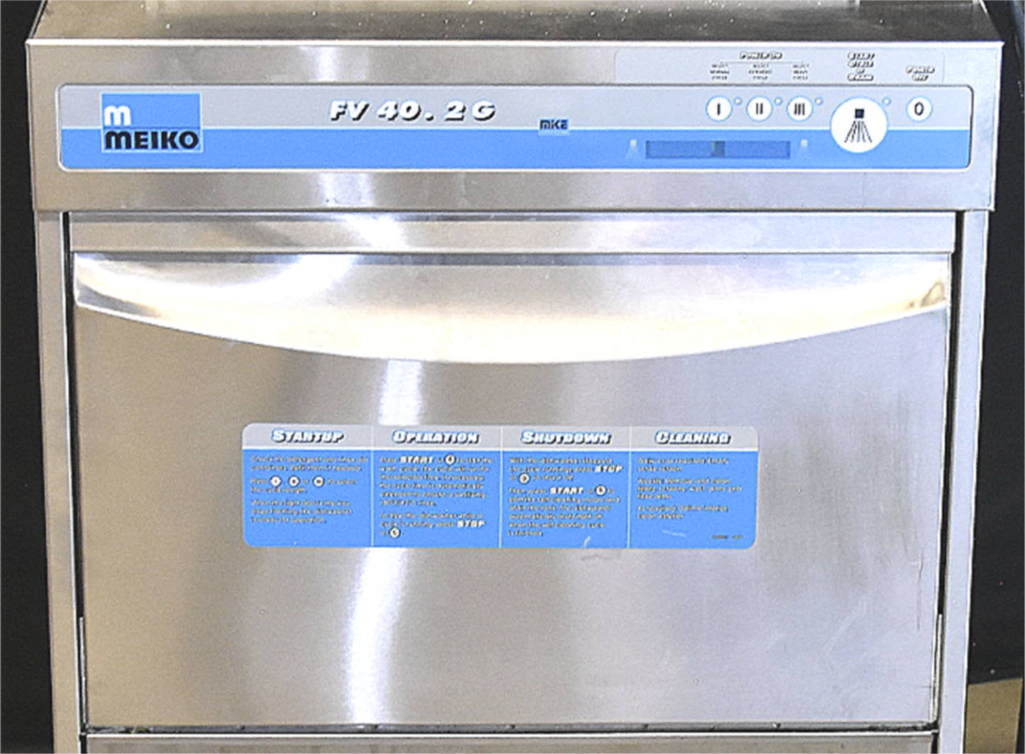 MEIKO FV 40.2G UNDERCOUNTER COMMERCIAL DISHWASHER PLUSTAND & 10TRAYS WATCH VIDEO