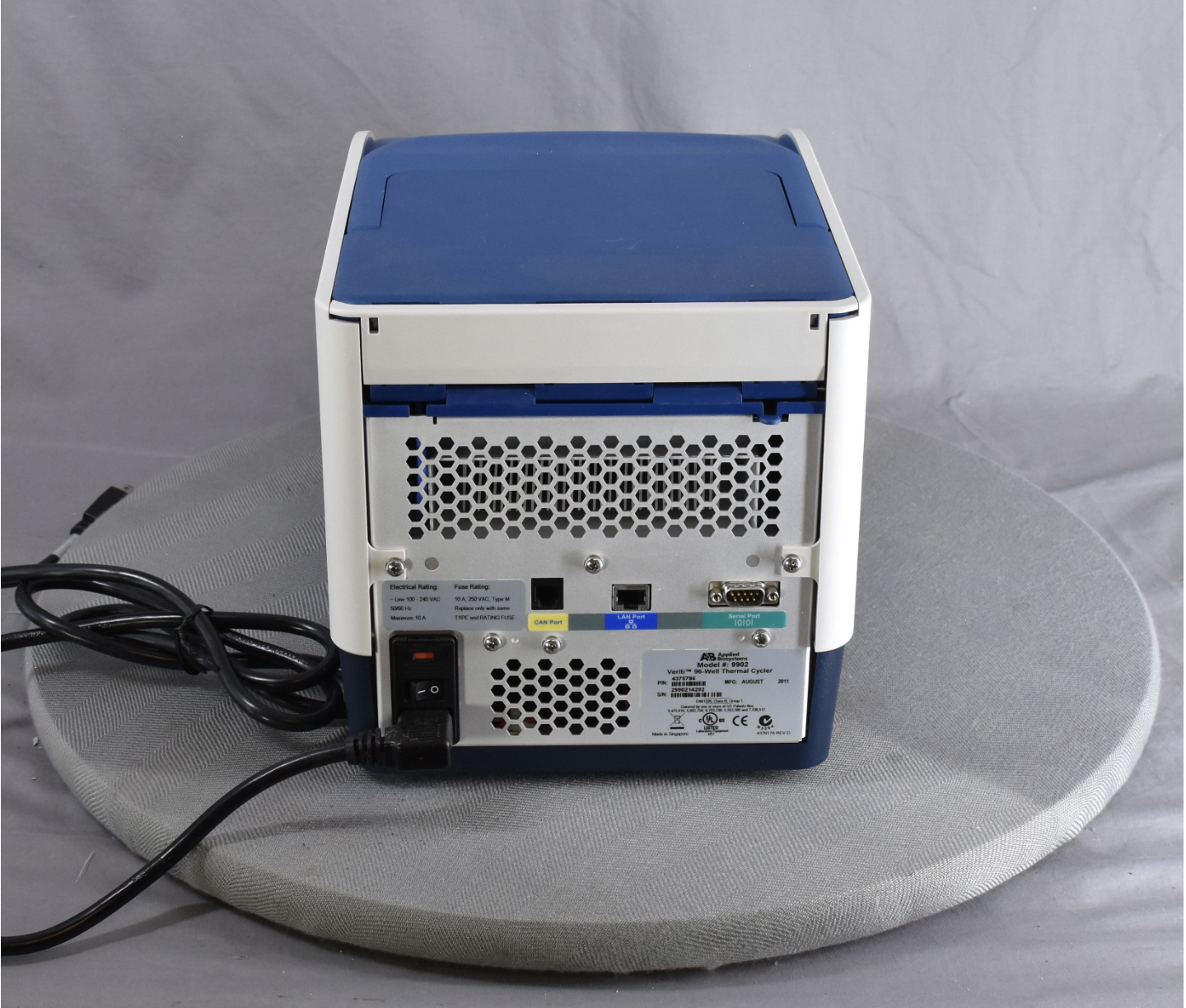 AS IS APPLIED BIOSYSTEMS VERITI PCR/THERMAL CYCLER 96 WELL POWERS ON FREE SHIP