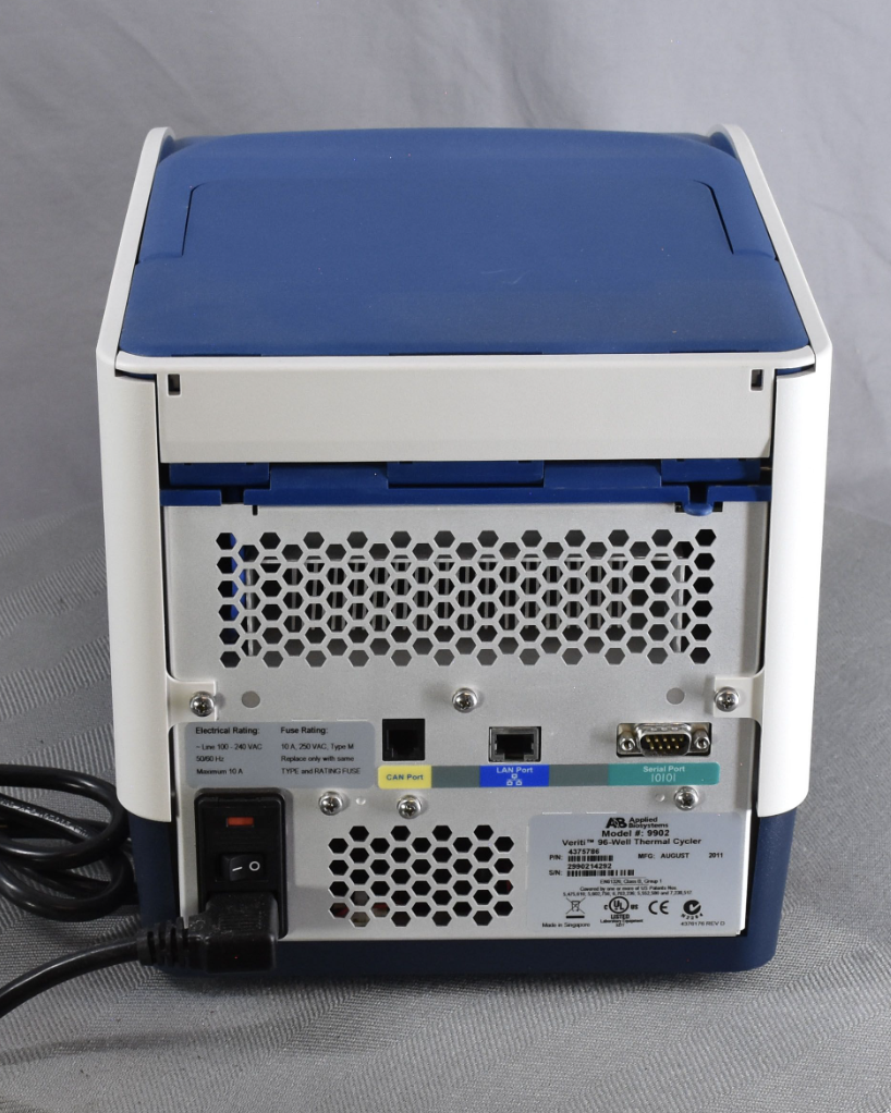 AS IS APPLIED BIOSYSTEMS VERITI PCR/THERMAL CYCLER 96 WELL POWERS ON FREE SHIP