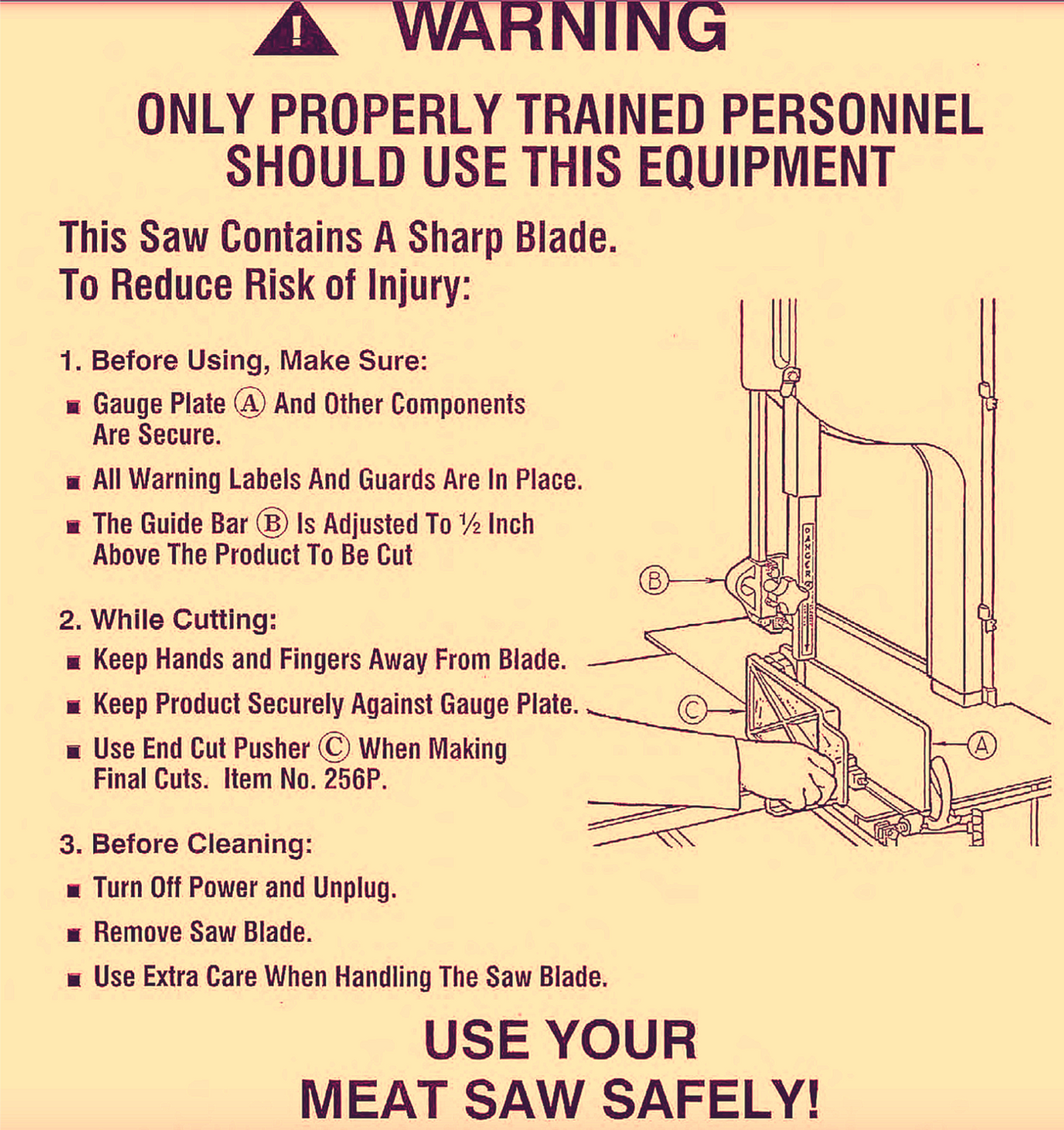 BIRO 22 BUTCHER MEAT BONE FISH SAW BLADE 1PHASE220Volts 90DAYWARRANTY WATCHVIDEO