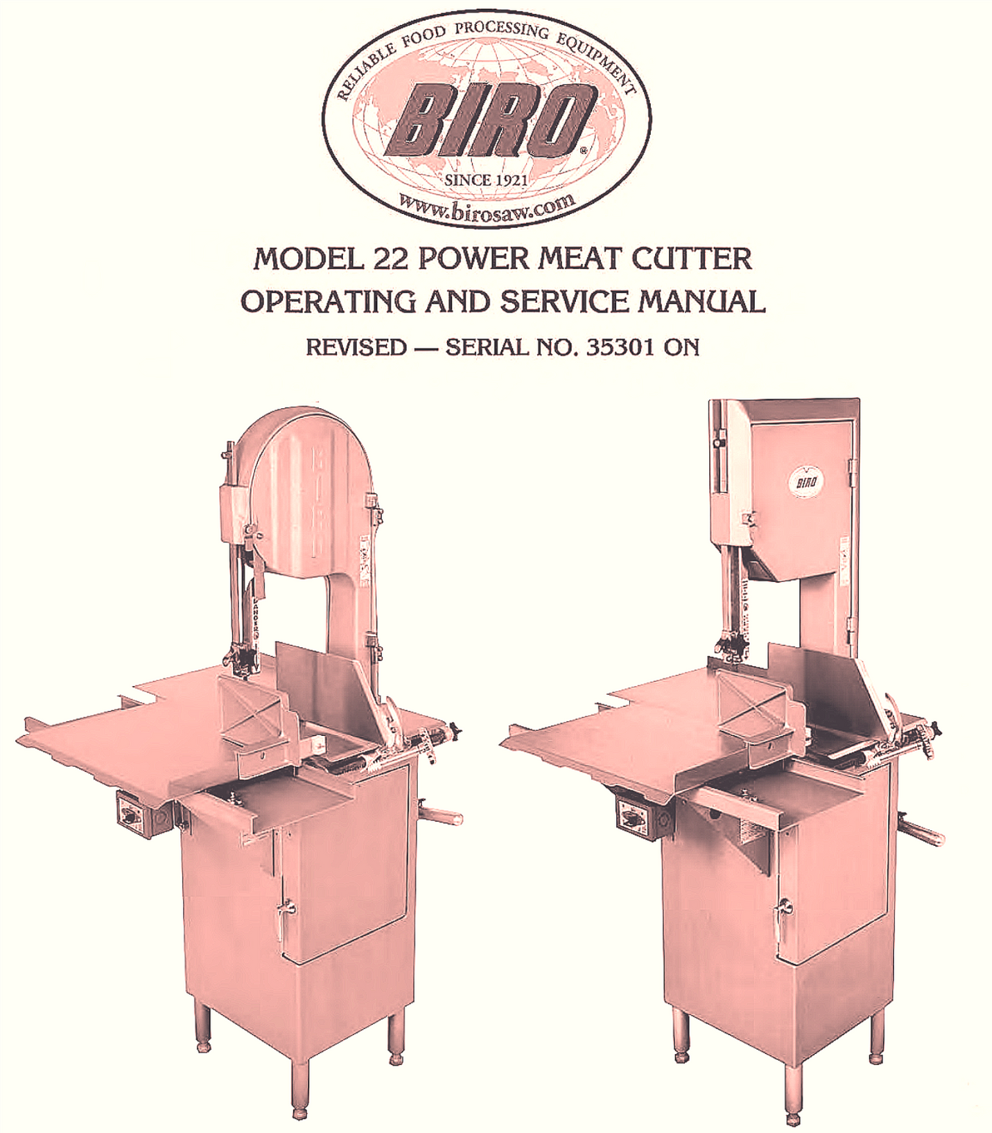 BIRO 22 BUTCHER MEAT BONE FISH SAW BLADE 1PHASE 220Volts 90DAYWARRANTY FREE SHIP