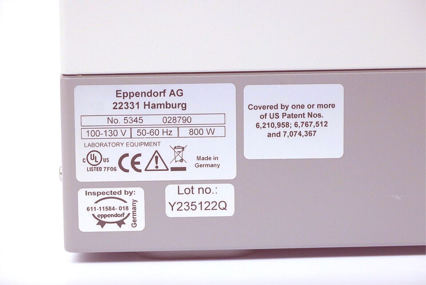 EPPENDORF 96WELL REALPLEX2 MASTERPLEX EPGRADIENT S REAL TIME PCR THERMOCYCLER