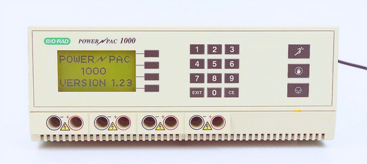 BIORAD POWERPACK 1000 PC100 ELECTROPHORESIS 1mA to 500 mA POWER SUPPLY FREE SHIP