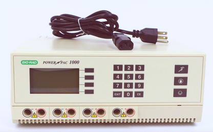 BIORAD POWERPACK 1000 PC100 ELECTROPHORESIS 1mA to 500 mA POWER SUPPLY FREE SHIP