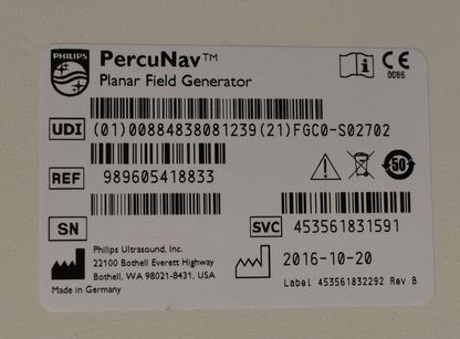 PHILIPS PERCUNAV FIELD GENERATOR STAND NO CONNECTOR CABLE CONTROL PANEL FREESHIP