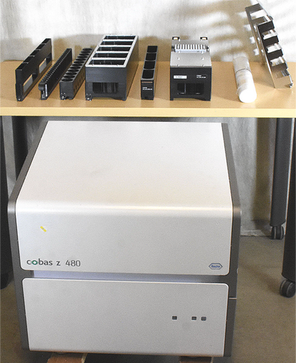 ROCHE COBAS® Z 480 INSTRUMENT ANALYZER & MANY EXTRAS AS IS WATCH VIDEO FREE SHIP