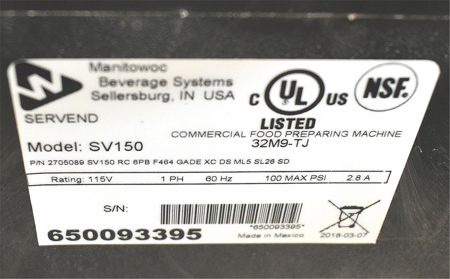 MANITOWOC® SV150 DISPENSER + INDIGO NXT HALFCUBE ICE MACHINE & EXTRAS WATCHVIDEO