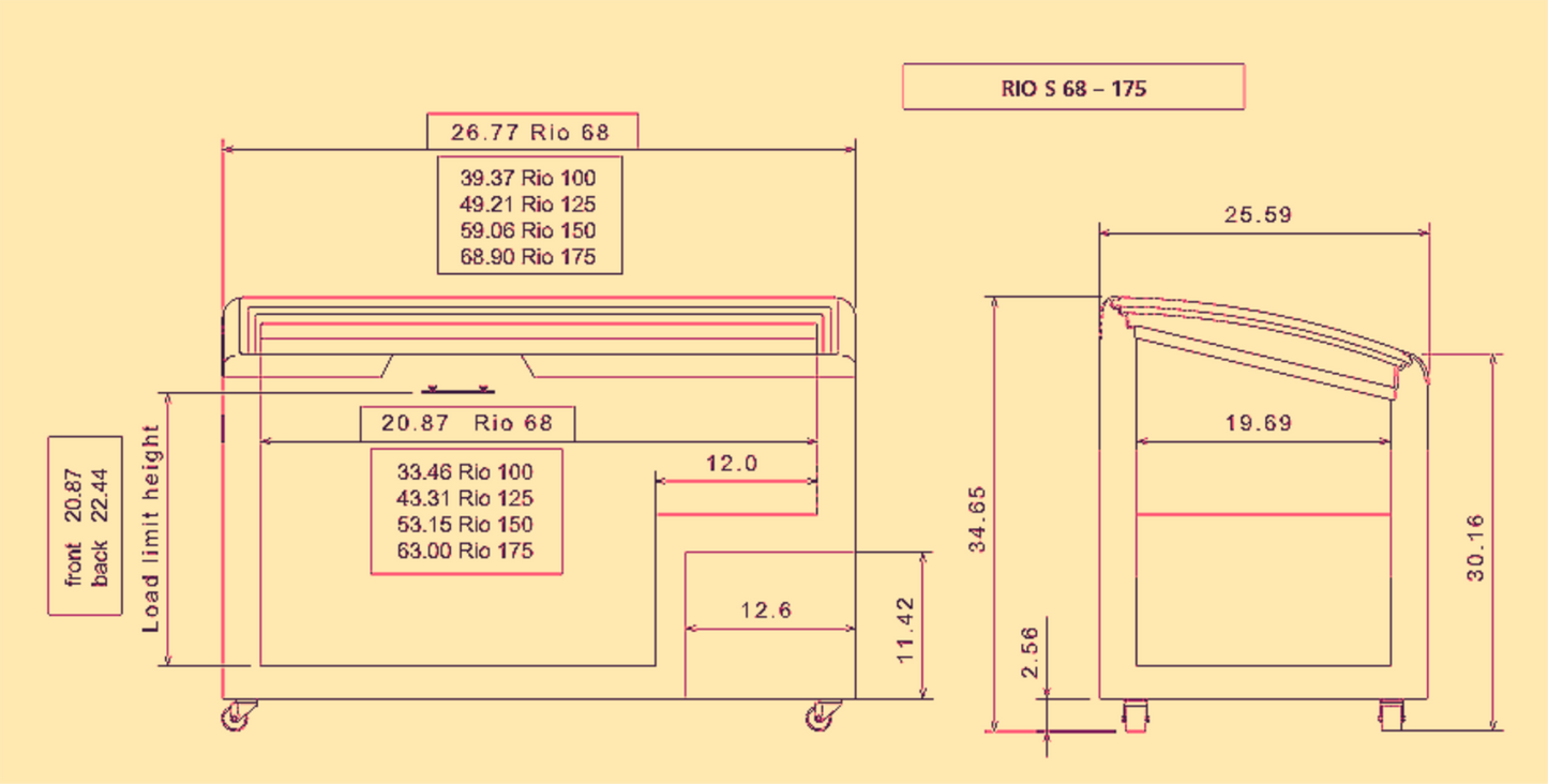 AHT® RIO S 125 CURVED LID FREEZER 9.1CubFeet 90-DAY-WARRANTY WATCHVIDEO FREESHIP