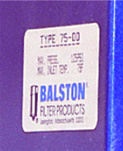 BALSTON 75-00 COMPRESSED 125 PSI AIR DRYER PSA DESICCANT 90DAYWARRANTY FREE SHIP