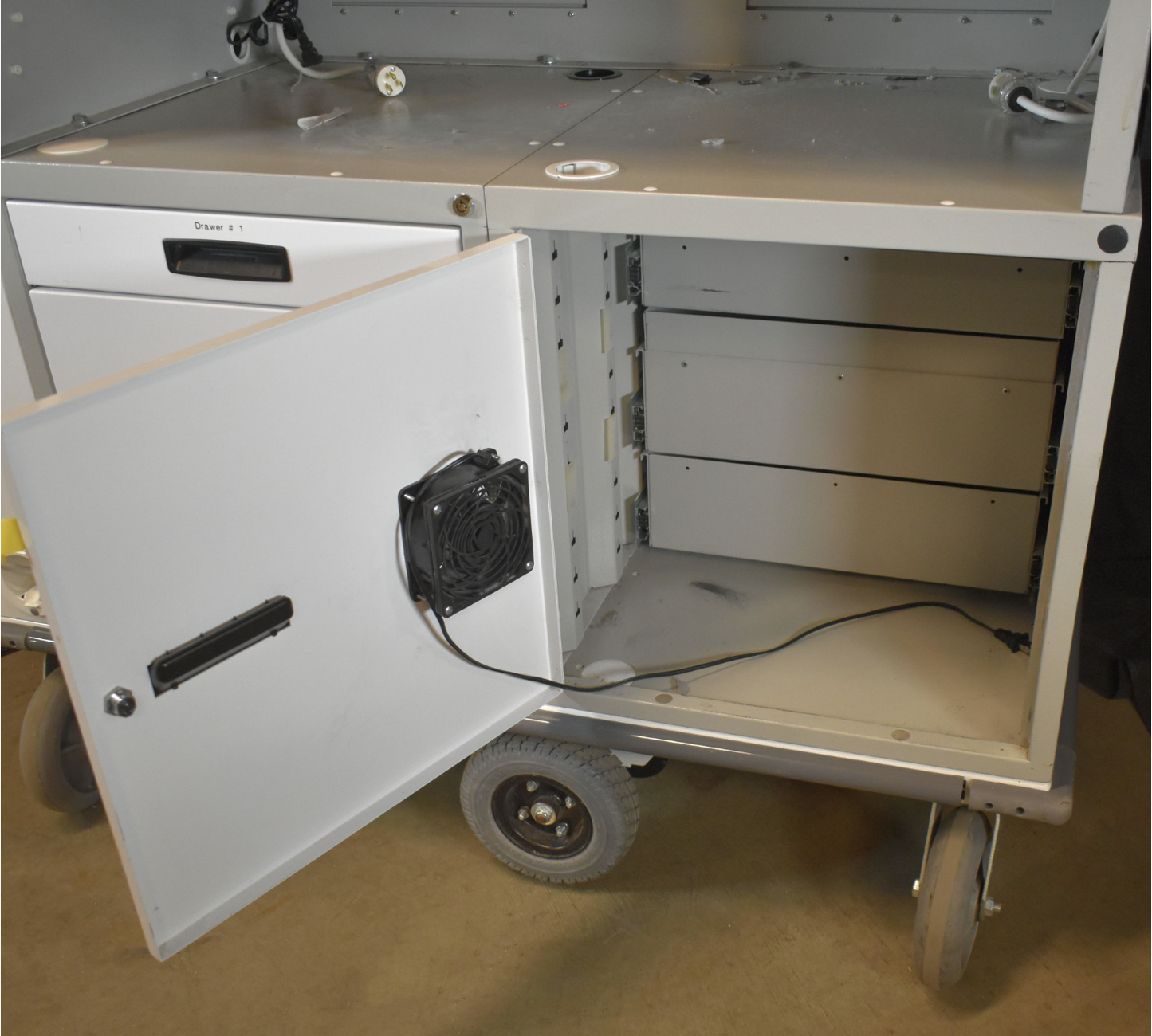 PHS WEST ERGO EXPRESS 3000 MOTORIZED STORAGE CART WATCH-VIDEO WARRANTY FREE-SHIP