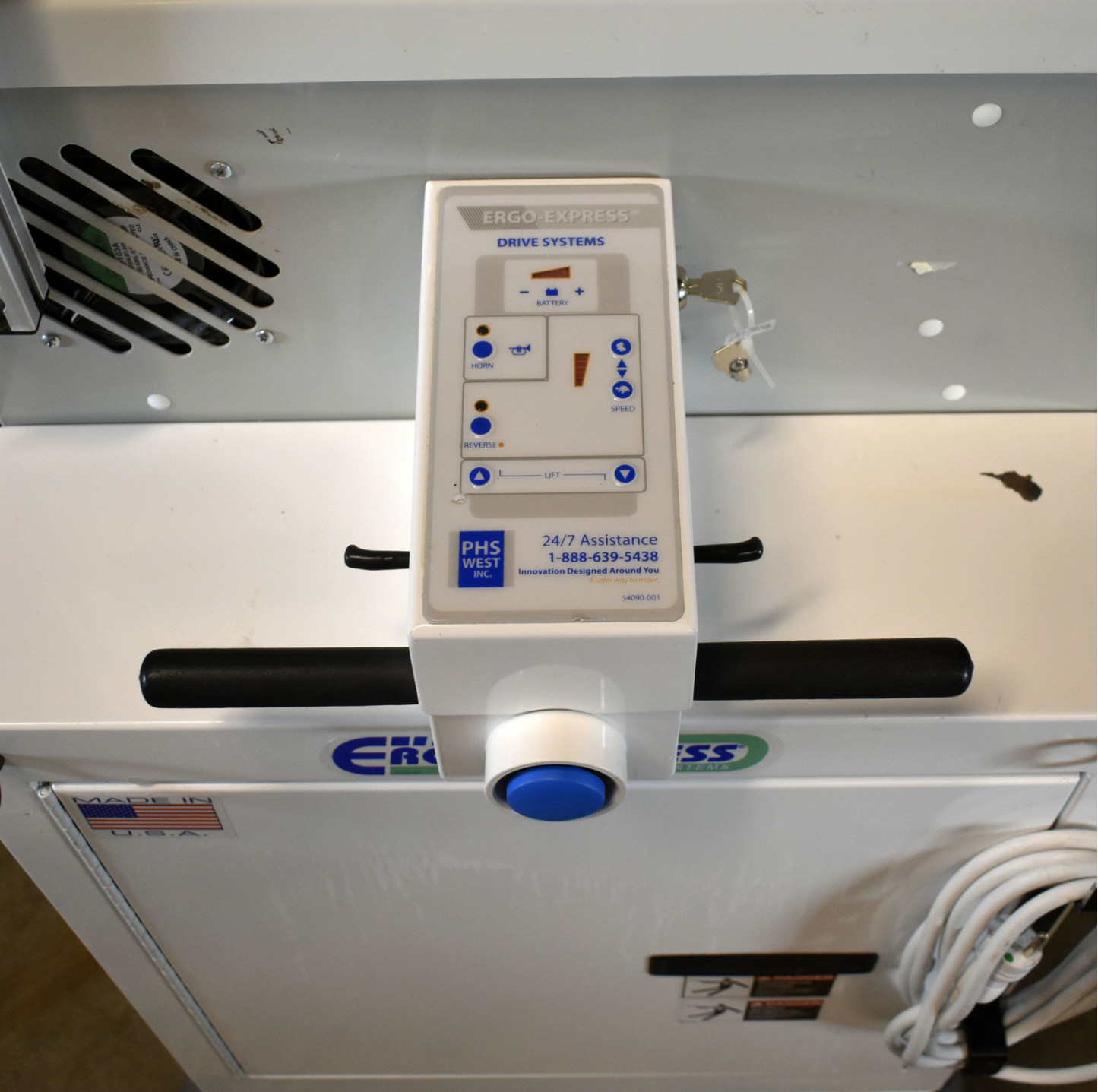 PHS WEST ERGO EXPRESS 3000 MOTORIZED STORAGE CART WATCH-VIDEO WARRANTY FREE-SHIP