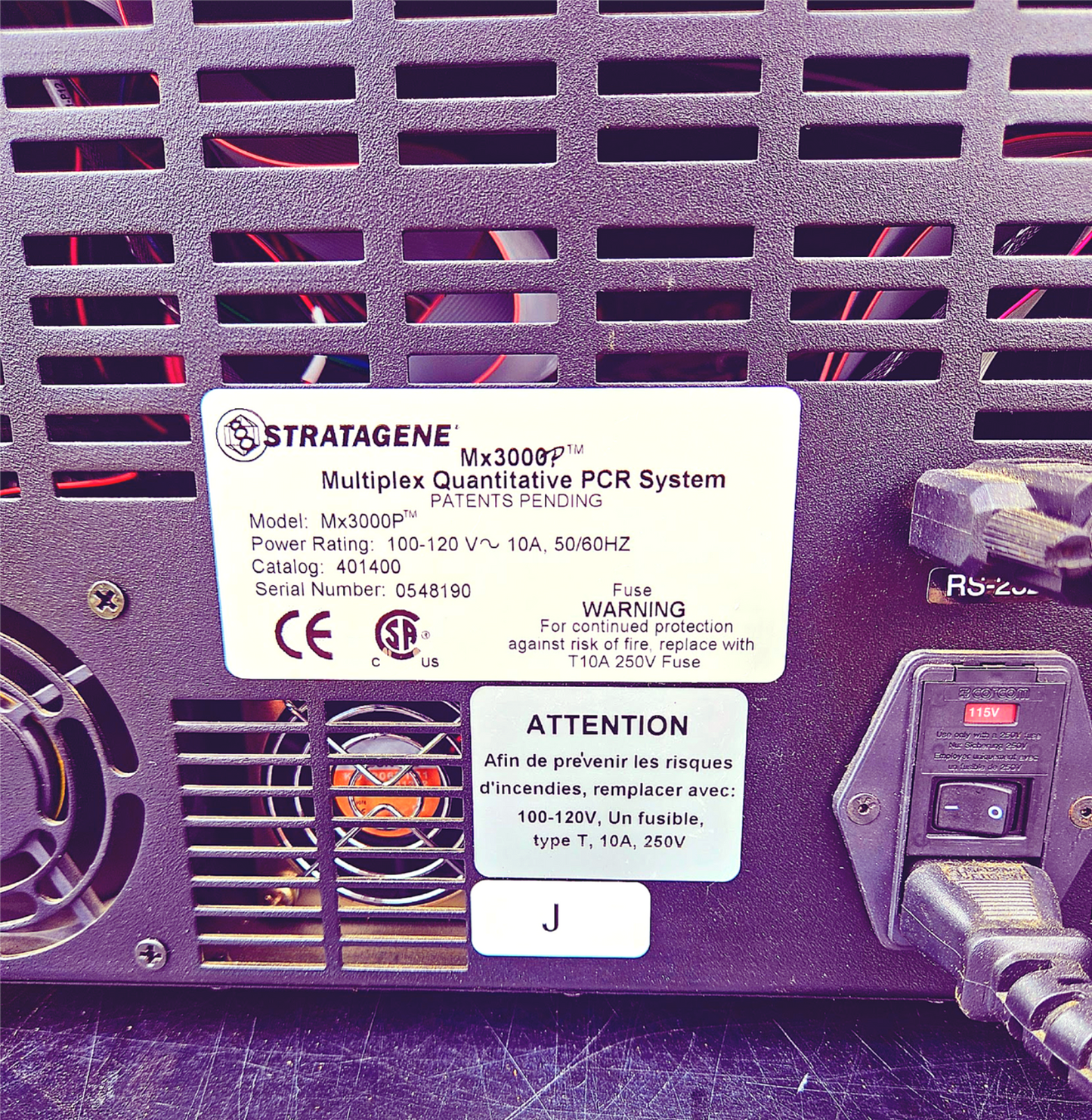 STRATAGE Mx3000P MULTIPLEX QUANTITATIVE 96 WELL (QPCR) PCR SYSTEM FREE SHIPPING