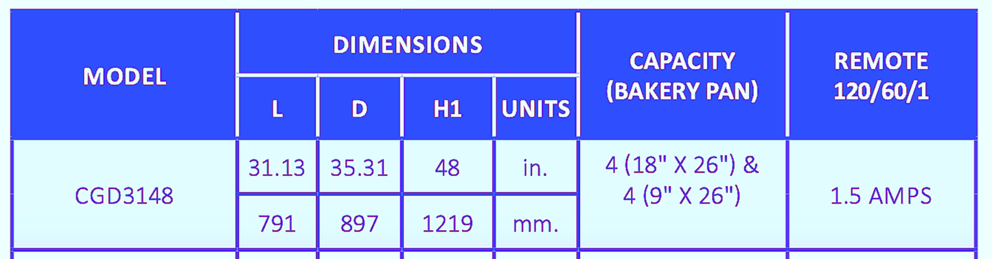 WARRANTY 31"x 48"x35" FEDERAL CURVED GLASS LIGHT BAKERY DISPLAY CABINET FREESHIP