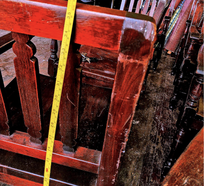 8 1940's VINTAGE OAK MARBLE SHATTUCK ARMCHAIRS OFFICE LIBRARY ARM CHAIR FREESHIP