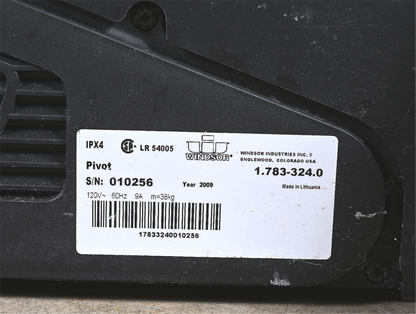 90-DAY-WARRANTY WINDSOR PIVOT IPX4 FLOOR SCRUBBER 2 BRUSHES WATCH-VIDEO FREESHIP