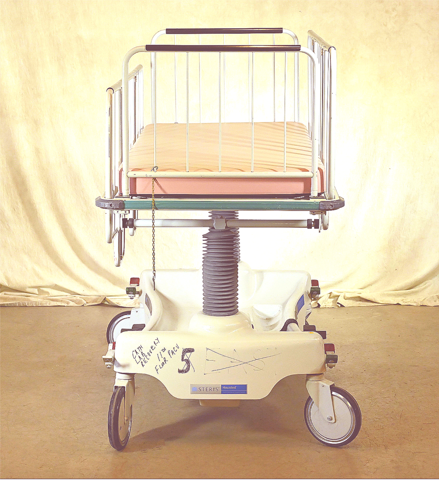 HAUSTED™ PEDIATRIC CRIB GURNEY COMPLETE with RAIL & MATTRESS WATCHVIDEO FREESHIP