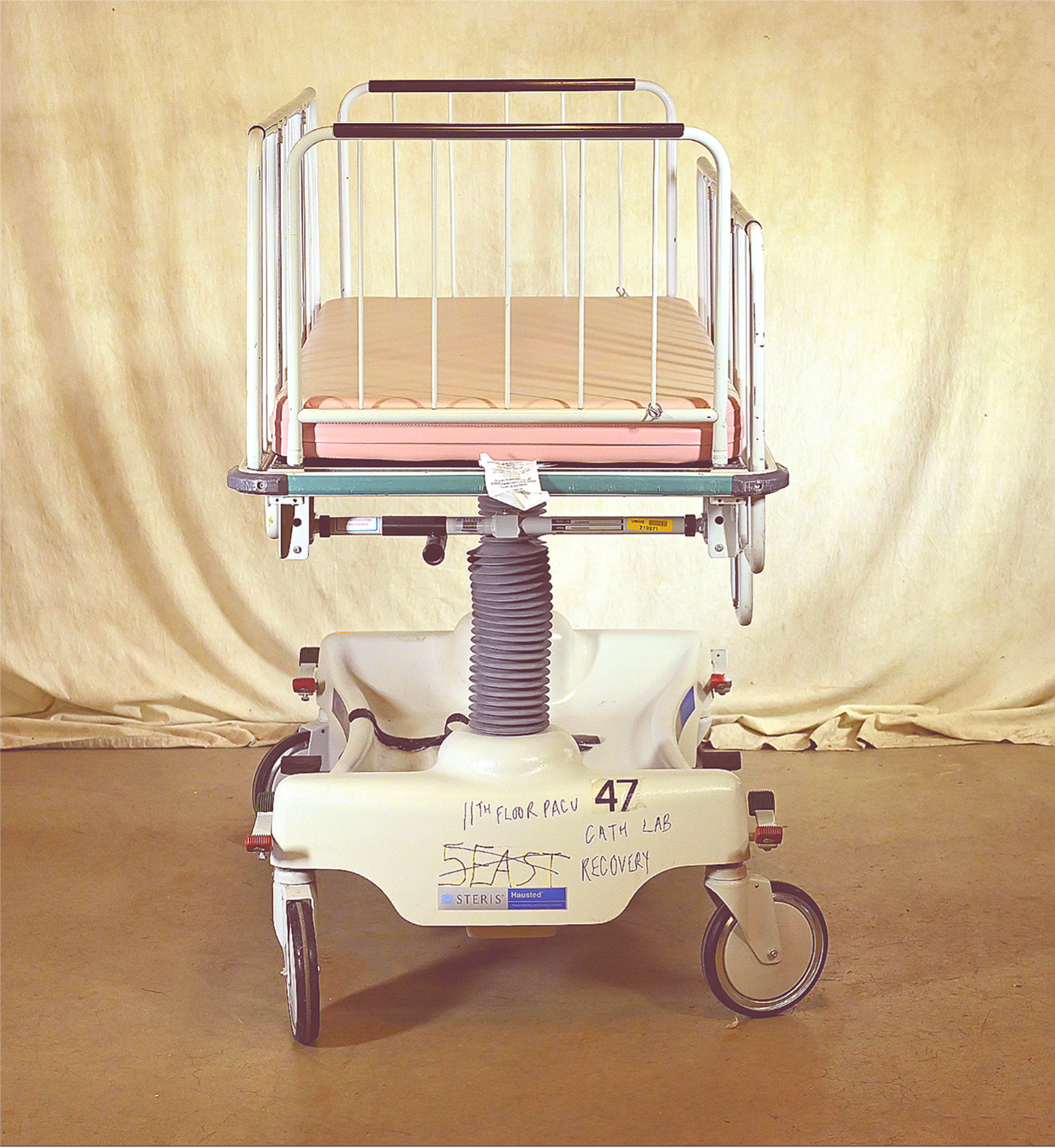 HAUSTED™ PEDIATRIC CRIB GURNEY COMPLETE with RAIL & MATTRESS WATCHVIDEO FREESHIP