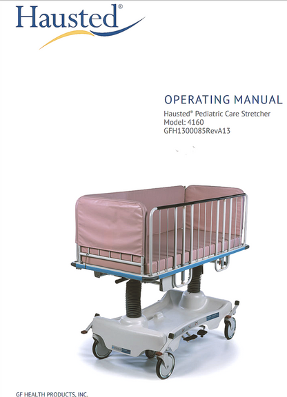 HAUSTED™ PEDIATRIC CRIB GURNEY COMPLETE with RAIL & MATTRESS WATCHVIDEO FREESHIP