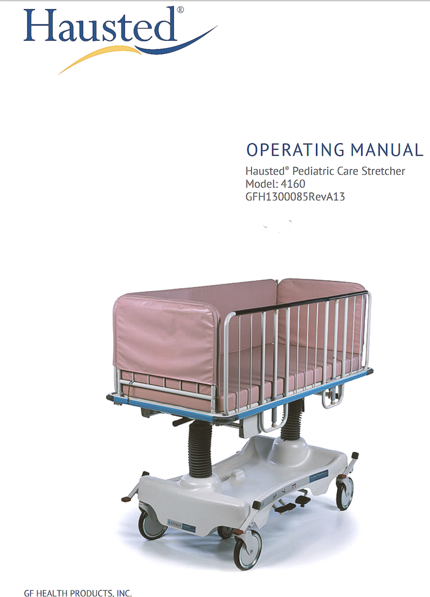 WARRANTY HAUSTED™ PEDIATRIC CRIB GURNEY COMPLETE with RAILS & MATTRESS FREE SHIP