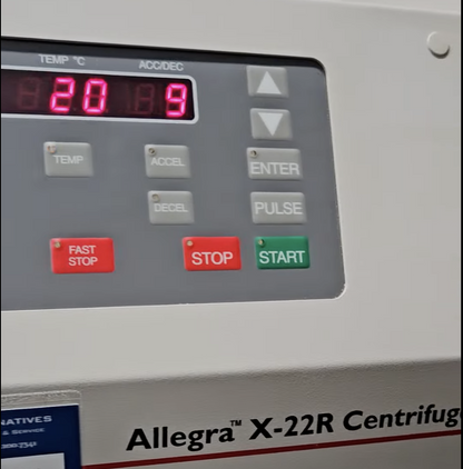 REFURBISHED BECKMAN COULTER ALLEGRA X-22R CENTRIFUGE & ROTOR WATCHVIDEO FREESHIP
