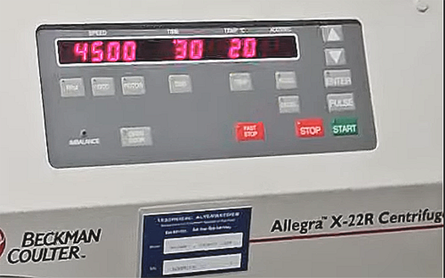 REFURBISHED BECKMAN COULTER ALLEGRA X-22R CENTRIFUGE & ROTOR WATCHVIDEO FREESHIP