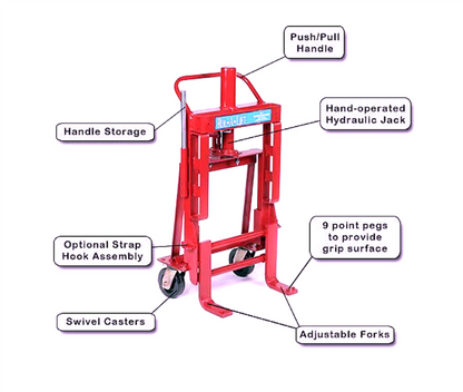 120/DAYWARRANTY PAIR ROLL-A-LIFT M4 ONWHEELS HEAVY DUTY HYDRAULIC MOVER FREESHIP