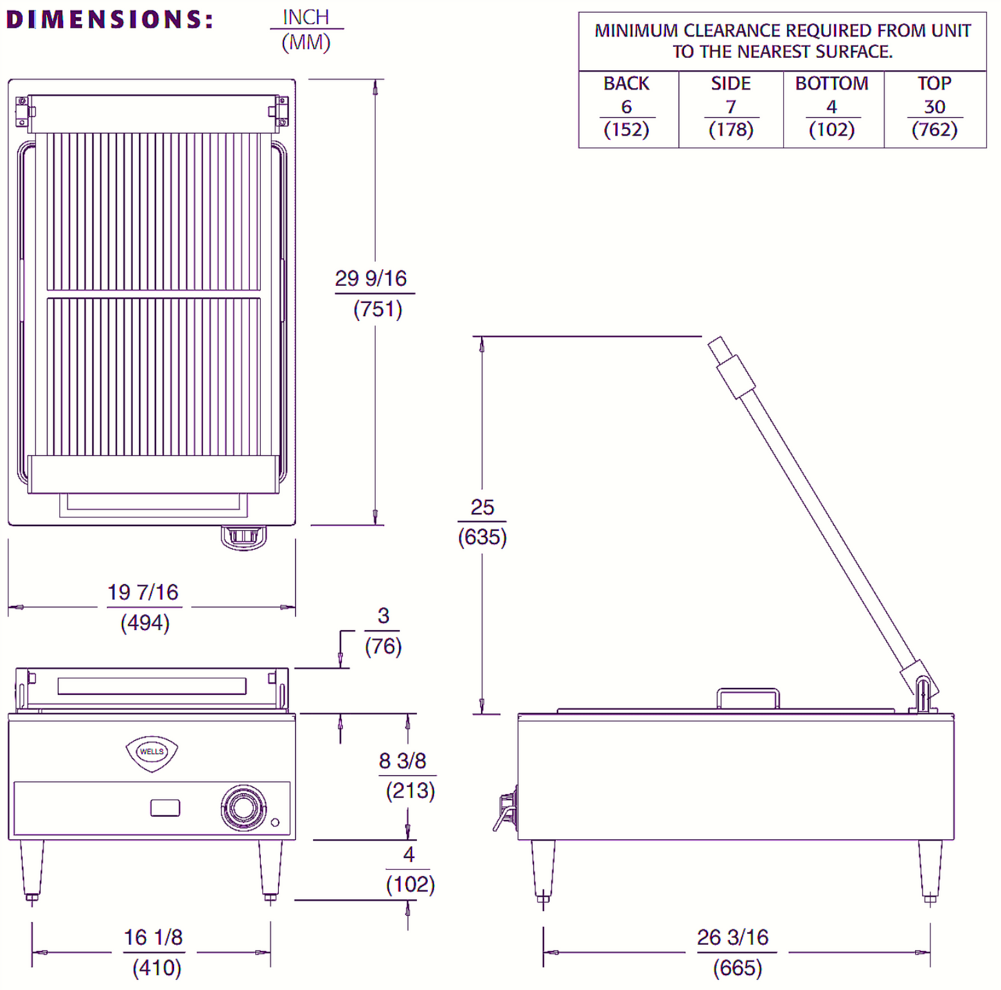 90DAYWARRANT WELLS B44 SINGLECONTROL COUNTERTOP CHARBROILER GRATE GRILL FREESHIP