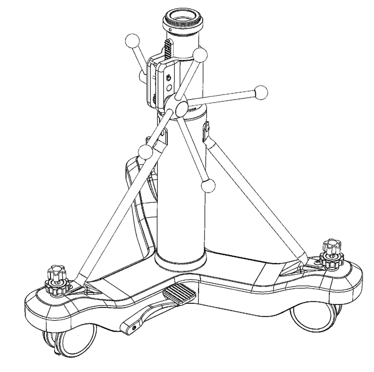 WARRANTY BRUNSON ROCKSTEADY RS231 SHORT HEAVYDUTY INDUSTRIAL STAND BOOM FREESHIP