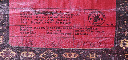 100% ORIGINAL VINTAGE WOOL KURDISH GOYAN 78"x 80" MOTH PROOF RUG GREAT CONDITION