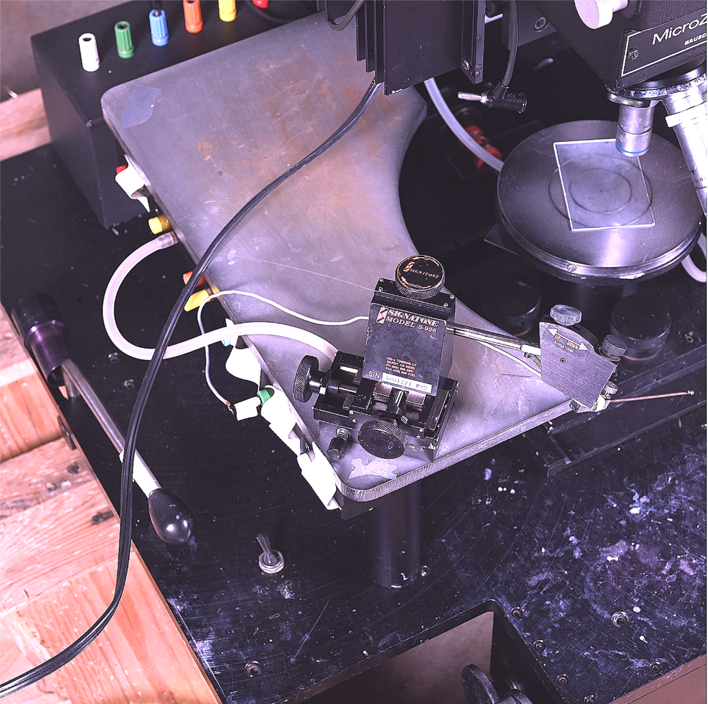 SIGNATONE S-1150A PROBE STATION BAUSCH LOMB & EXTRAS for Parts/Repair FREE SHIP