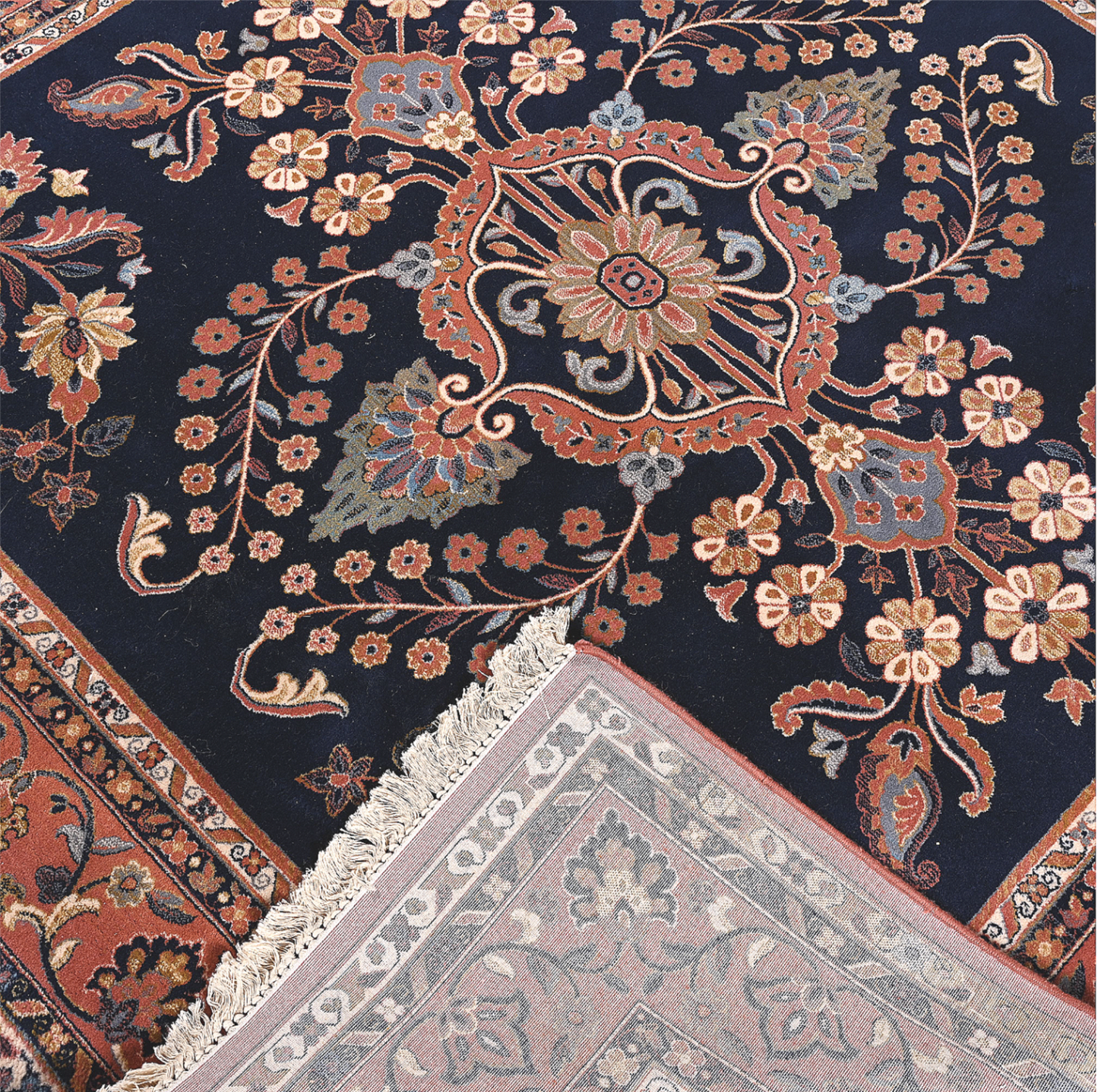 100% ORIGINAL VINTAGE WOOL KURDISH GOYAN 78"x 80" MOTH PROOF RUG GREAT CONDITION