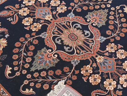 100% ORIGINAL VINTAGE WOOL KURDISH GOYAN 78"x 80" MOTH PROOF RUG GREAT CONDITION