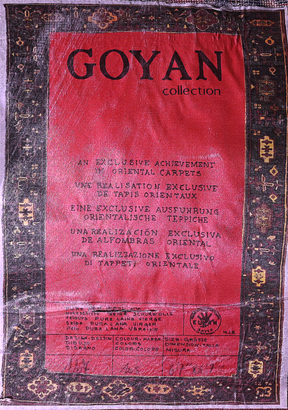 100% ORIGINAL VINTAGE WOOL KURDISH GOYAN 78"x 80" MOTH PROOF RUG GREAT CONDITION